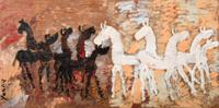 Massive Purvis Young Painting, 96W, Horses - Sold for $4,480 on 12-03-2022 (Lot 935).jpg